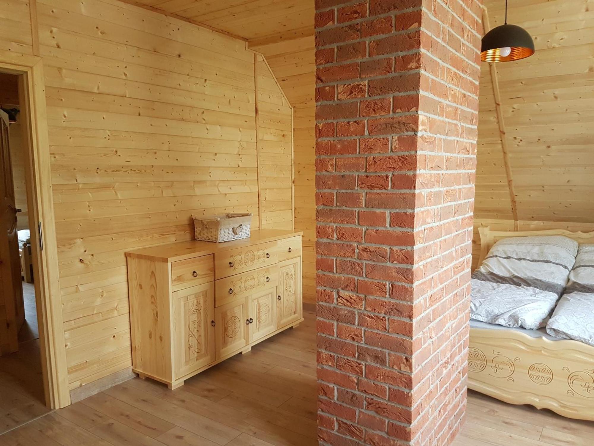 Wooden Holiday Home In Skrzynia With Terrace Osiek  Kültér fotó