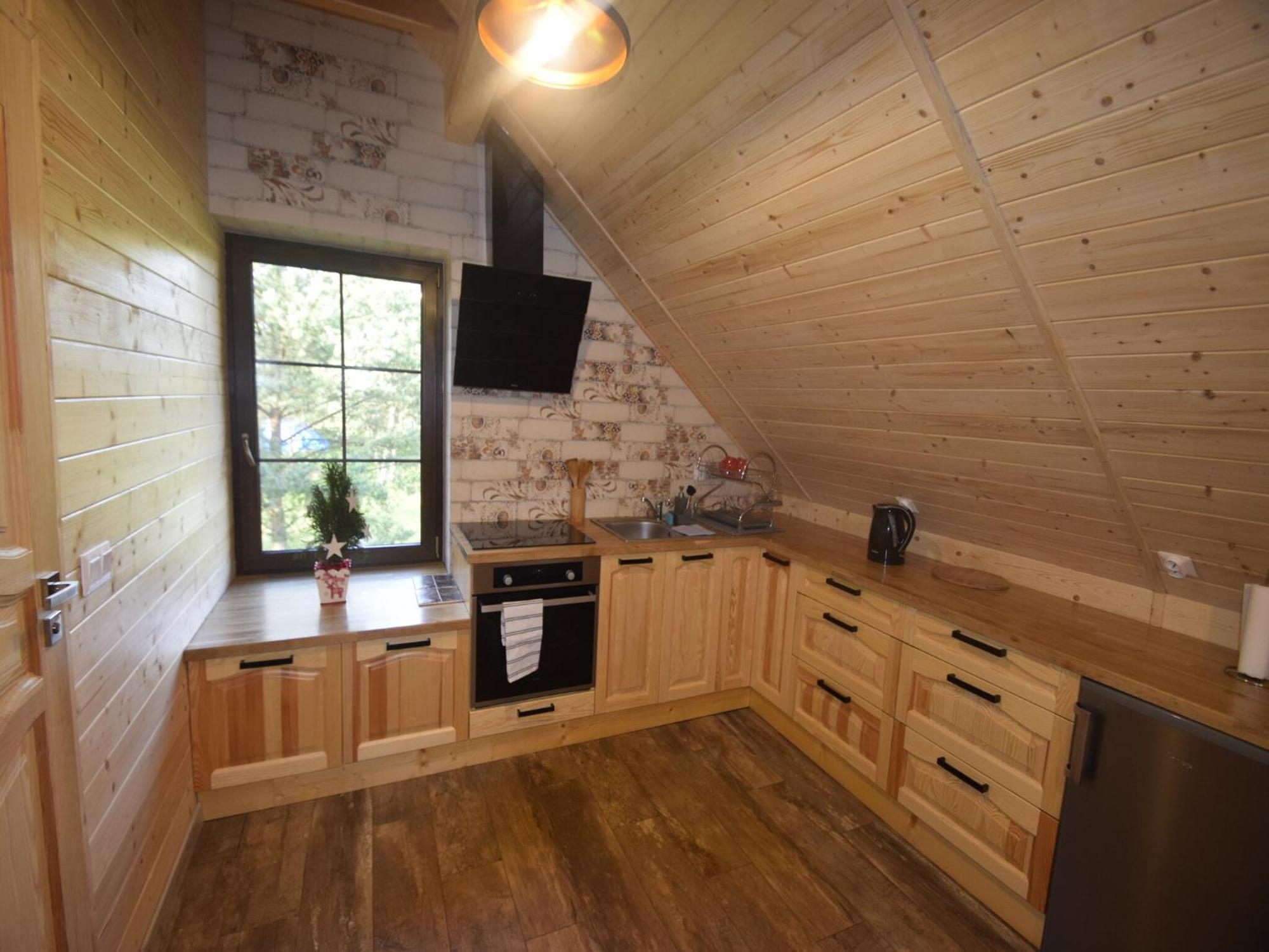 Wooden Holiday Home In Skrzynia With Terrace Osiek  Kültér fotó